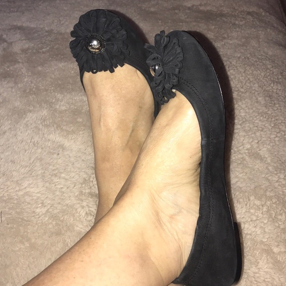 Coach Black Suede Flats - Picture 5 of 13